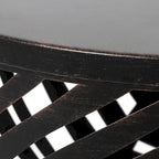 Ensemble de 2 tables d'appoint gigognes rondes Adeco - Lot de 2