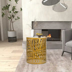 Ensemble de 2 tables d'appoint gigognes rondes Adeco - Lot de 2