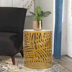 Ensemble de 2 tables d'appoint gigognes rondes Adeco - Lot de 2