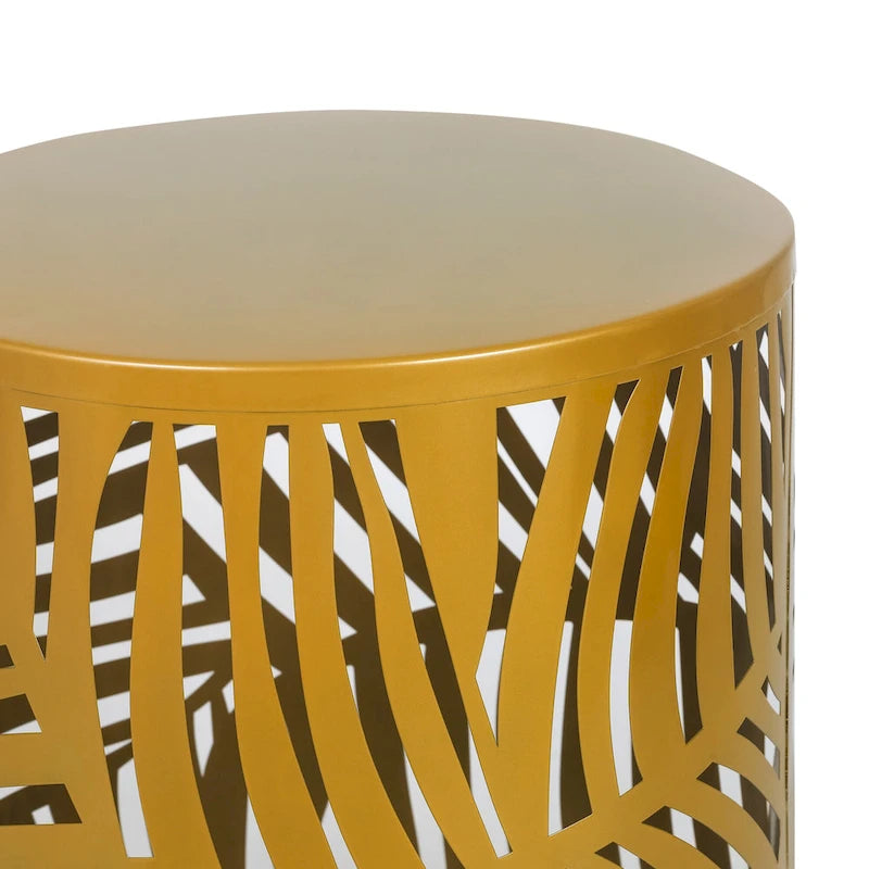 Ensemble de 2 tables d'appoint gigognes rondes Adeco - Lot de 2