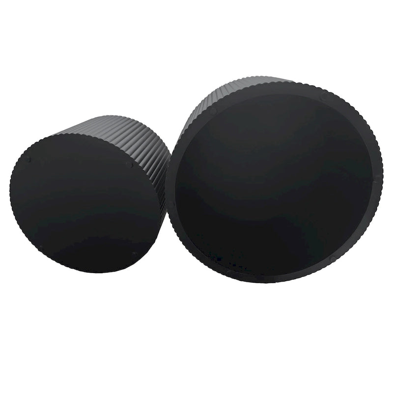 Ensemble de tables basses gigognes à rayures ondulées pour salon et chambre