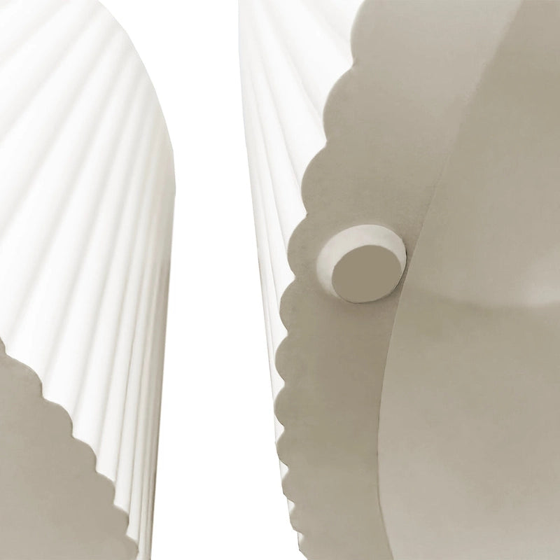 Ensemble de tables basses gigognes à rayures ondulées pour salon et chambre