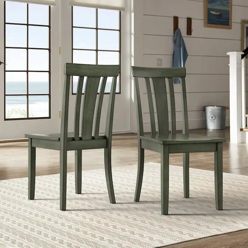 Chaises de salle à manger Wilmington II à dossier à lattes en bois par iNSPIRE Q Classic (ensemble de 2)