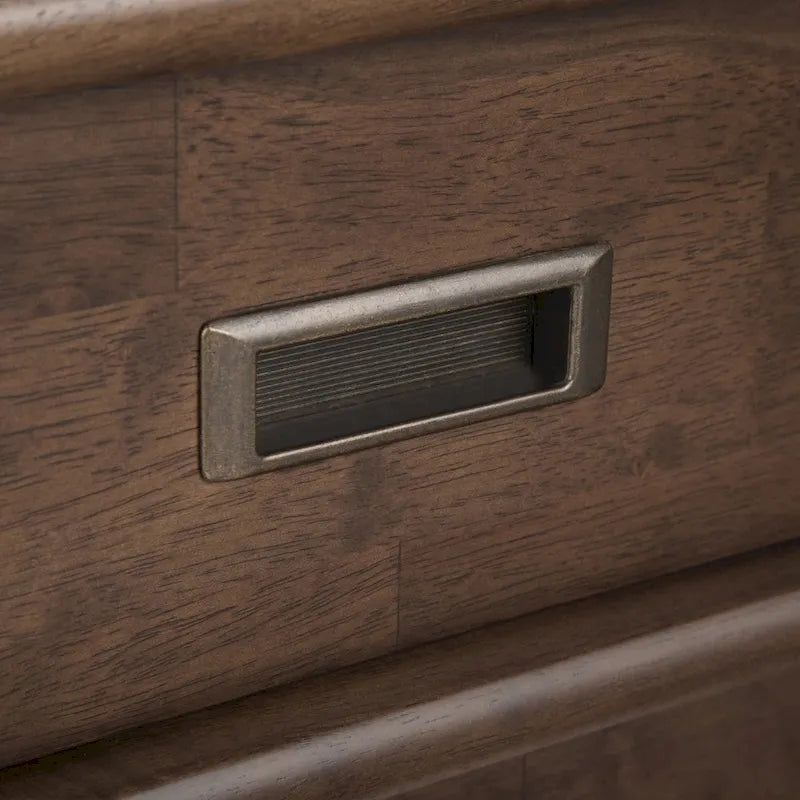 Table d'appoint rectangulaire WYNDENHALL Tierney en bois massif, style moderne du milieu du siècle, 56 cm de large - 56 cm L x 51 cm P x 56 cm H