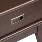 Table d'appoint rectangulaire WYNDENHALL Tierney en bois massif, style moderne du milieu du siècle, 56 cm de large - 56 cm L x 51 cm P x 56 cm H