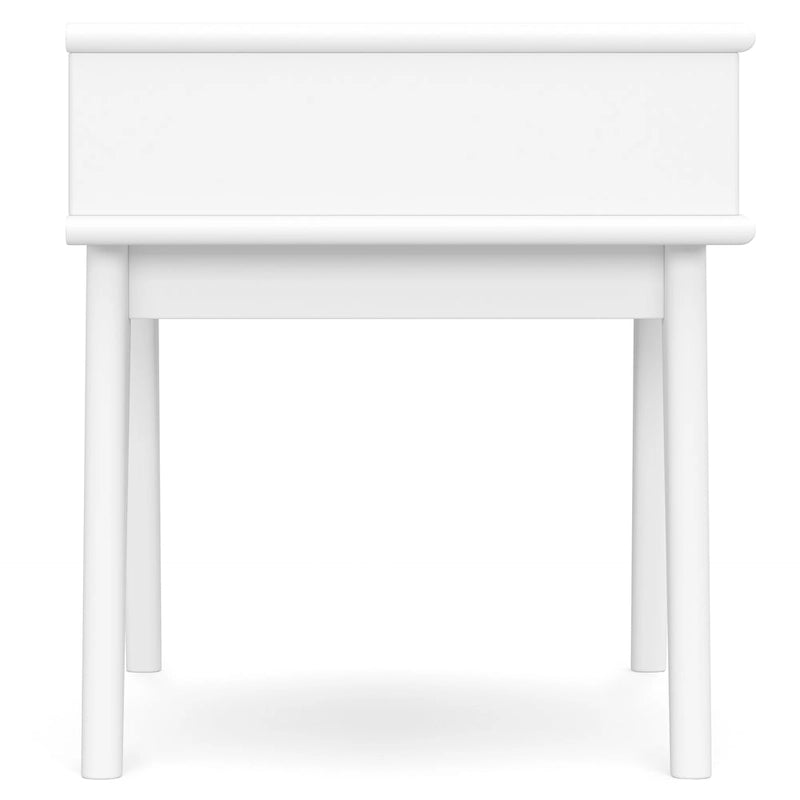 Table d'appoint rectangulaire WYNDENHALL Tierney en bois massif, style moderne du milieu du siècle, 56 cm de large - 56 cm L x 51 cm P x 56 cm H