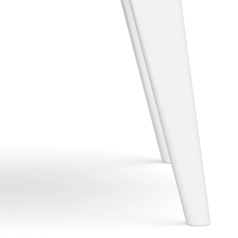 Table d'appoint rectangulaire WYNDENHALL Tierney en bois massif, style moderne du milieu du siècle, 56 cm de large - 56 cm L x 51 cm P x 56 cm H