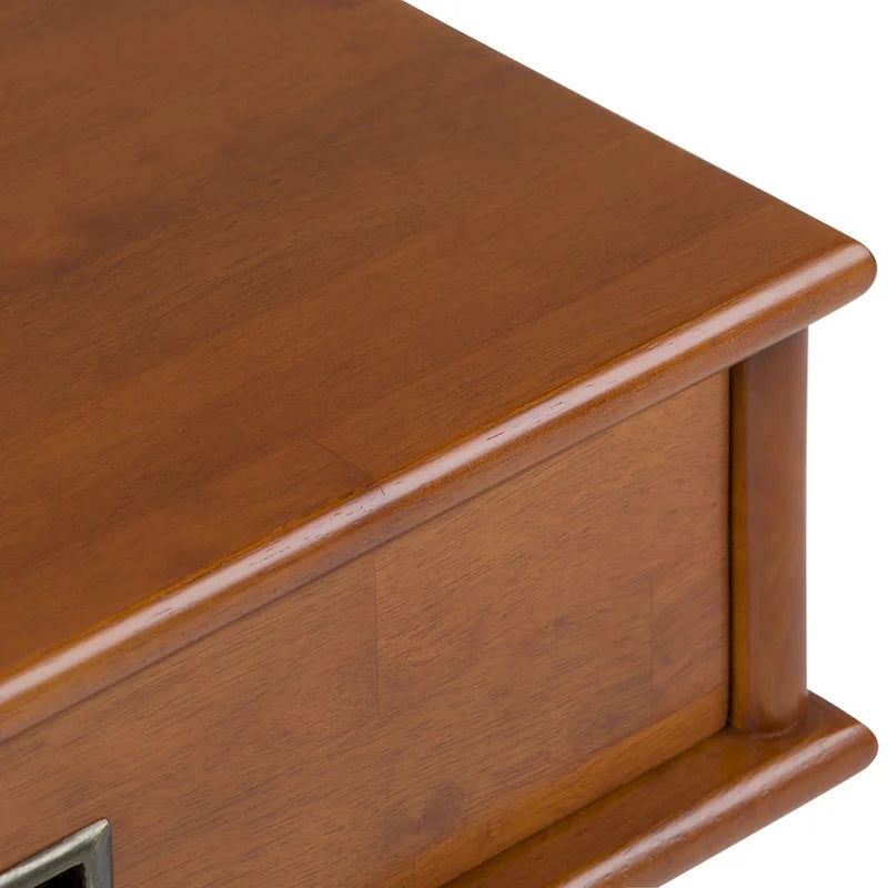 Table d'appoint rectangulaire WYNDENHALL Tierney en bois massif, style moderne du milieu du siècle, 56 cm de large - 56 cm L x 51 cm P x 56 cm H