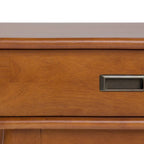 Table d'appoint rectangulaire WYNDENHALL Tierney en bois massif, style moderne du milieu du siècle, 56 cm de large - 56 cm L x 51 cm P x 56 cm H