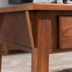 Table basse Leick Home Mission à deux tiroirs avec étagère