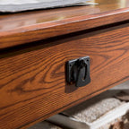 Table basse Leick Home Mission à deux tiroirs avec étagère