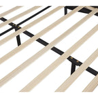 Lit plateforme capitonné en similicuir avec éclairage LED