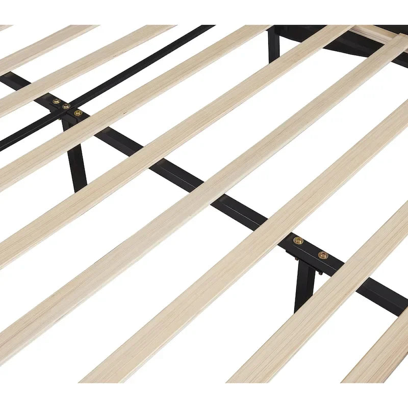 Lit plateforme capitonné en similicuir avec éclairage LED