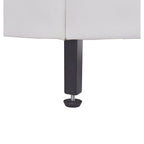 Lit plateforme capitonné en similicuir avec éclairage LED