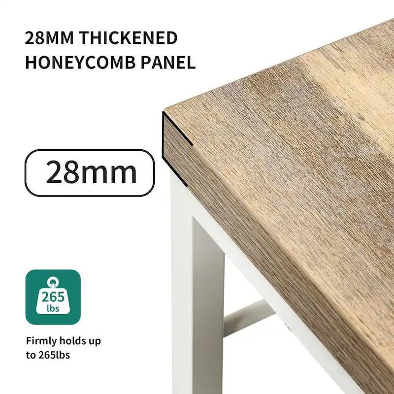 Étagère de rangement utilitaire Moasis Kitchen Bakers Rack avec prises électriques et support pour four à micro-ondes