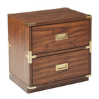 Meuble de rangement d'appoint Wellington à 2 tiroirs