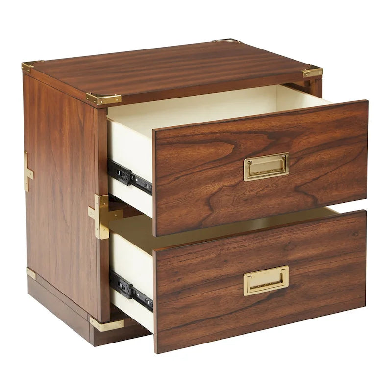 Meuble de rangement d'appoint Wellington à 2 tiroirs