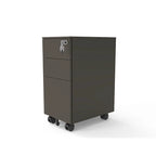 Classeur mobile à 3 tiroirs verrouillables Owen Urban en métal mat de Furniture of America