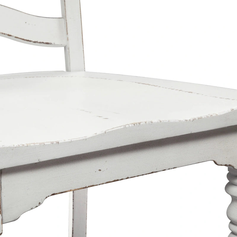Ensemble de 3 pièces Magnolia Manor Antique White Weathered Bark à feuilles tombantes