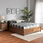 Yara Modern & Contemporary 4-Drawer Wood Storage Bed Frame(Platform)