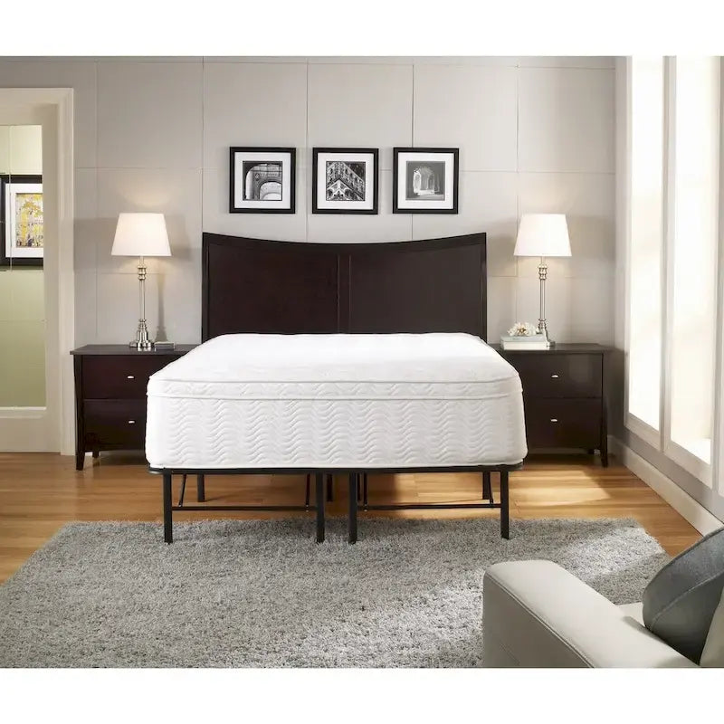 Sleep Sync 18-inch King Premium Platform Mattress Bed Frame