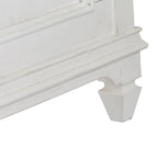 Lit à panneaux Queen Copper Grove Allyson Park blanc anthracite brossé