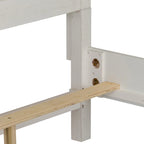 Lit à panneaux Queen Copper Grove Allyson Park blanc anthracite brossé