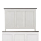 Lit à panneaux Queen Copper Grove Allyson Park blanc anthracite brossé