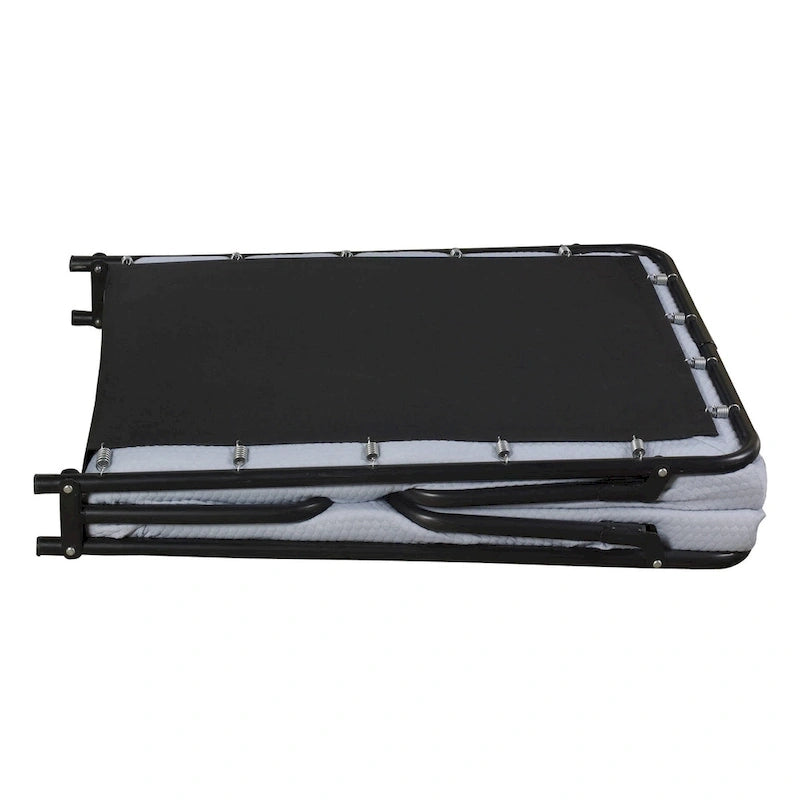 Lit pliant Onetan 14 pouces avec matelas en mousse à mémoire de forme luxueux, lit d'appoint portable