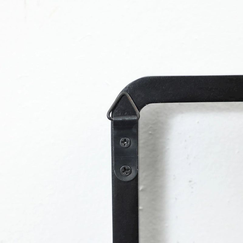 Porte-manteau et porte-serviettes mural en bois noir à 4 crochets - 56,6 cm de large