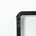 Porte-manteau et porte-serviettes mural en bois noir à 4 crochets - 56,6 cm de large