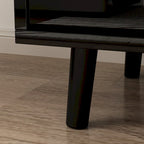 Cheminée électrique encastrée 30 pouces avec meuble TV laqué brillant intégré