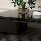 Cheminée électrique encastrée 30 pouces avec meuble TV laqué brillant intégré