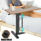 Chariot de lit à roulettes réglable pour ordinateur portable, support de table d'appoint pour canapé