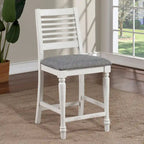 Ensemble de salle à manger 7 pièces Ionessa en bois blanc antique contemporain, hauteur comptoir, par Furniture of America