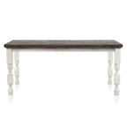 Ensemble de salle à manger 7 pièces Ionessa en bois blanc antique contemporain, hauteur comptoir, par Furniture of America