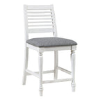 Ensemble de salle à manger 7 pièces Ionessa en bois blanc antique contemporain, hauteur comptoir, par Furniture of America