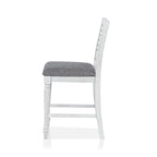 Ensemble de salle à manger 7 pièces Ionessa en bois blanc antique contemporain, hauteur comptoir, par Furniture of America