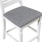 Ensemble de salle à manger 7 pièces Ionessa en bois blanc antique contemporain, hauteur comptoir, par Furniture of America