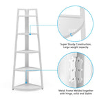 Étagère d'angle à 5 niveaux pour salle de bain