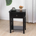 Table de chevet simple avec tiroir