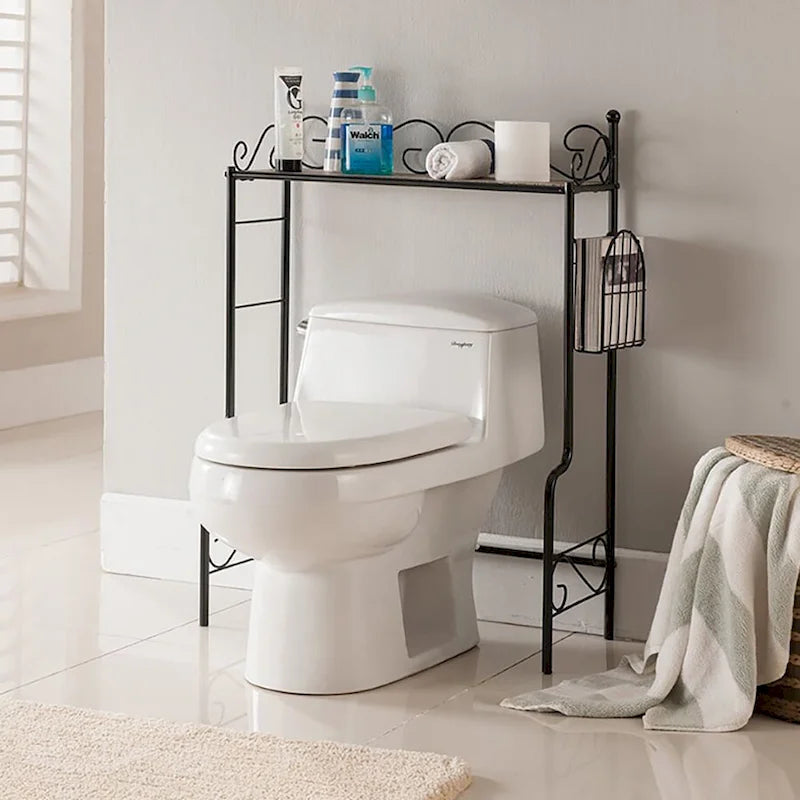 Étagère au-dessus des toilettes