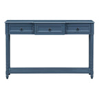 Table console Merax avec tiroirs et étagère saillants pour entrée