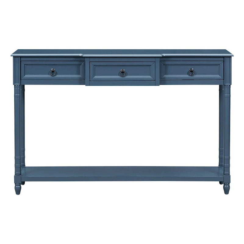 Table console Merax avec tiroirs et étagère saillants pour entrée