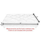 Matelas futon TruPedic 12 po Queen gris granit