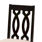 Ensemble de 4 chaises de salle à manger modernes et contemporaines en tissu