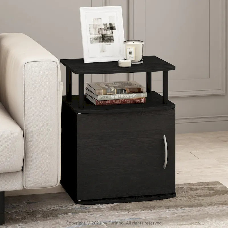 Table d'appoint de rangement Porch &amp; Den Mangin Black Utility Design