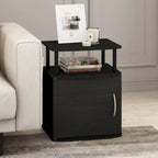 Table d'appoint de rangement Porch &amp; Den Mangin Black Utility Design