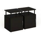 Table d'appoint de rangement Porch &amp; Den Mangin Black Utility Design