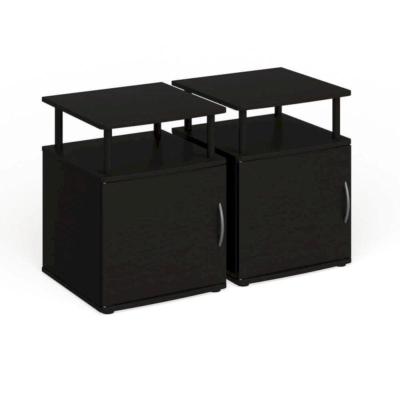 Table d'appoint de rangement Porch &amp; Den Mangin Black Utility Design
